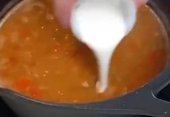 Приготовление овощного супа с чечевицей и сливками: шаг 6