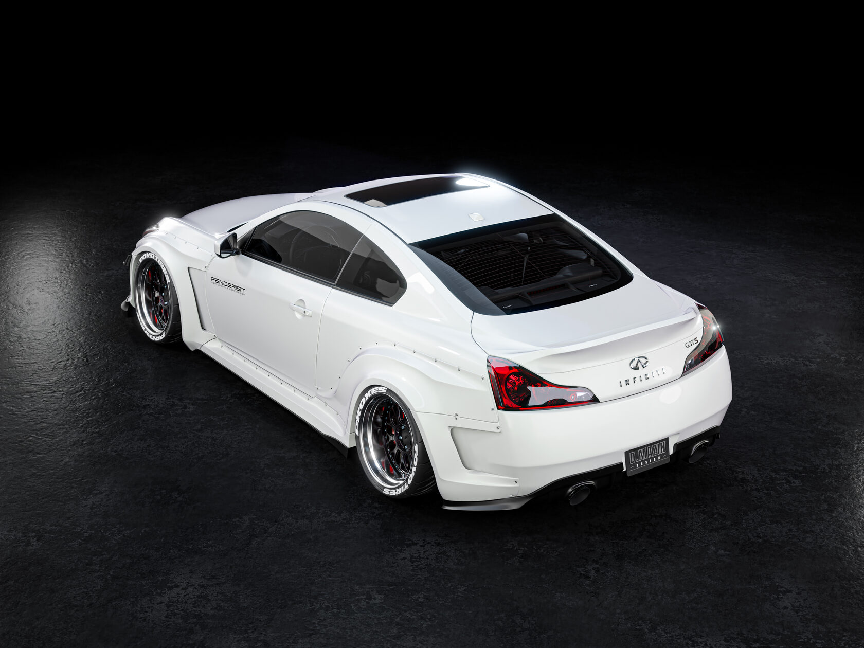 FENDERIST SPEC S Fender Flares Set WIDE BODY KIT INFINITI G37 COUPE ...