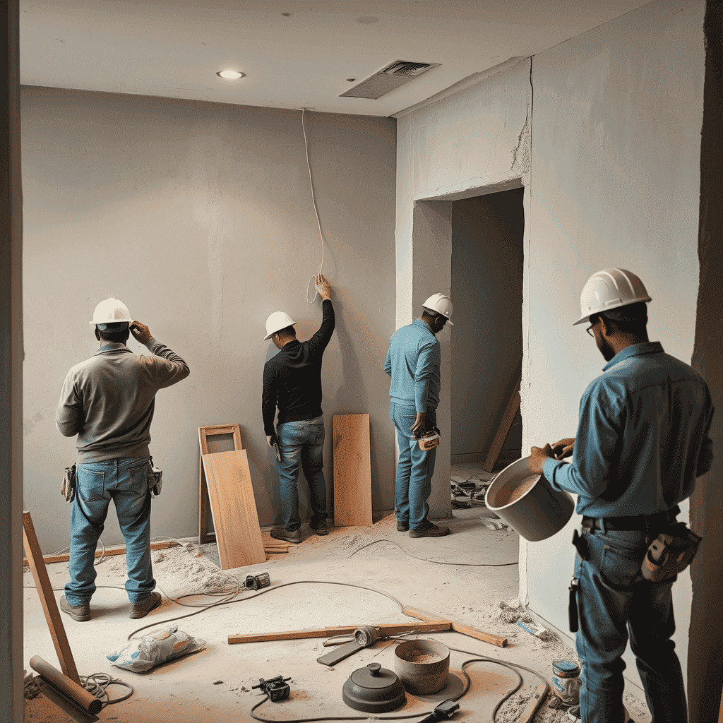 Черновая отделка и чистовая отделка.