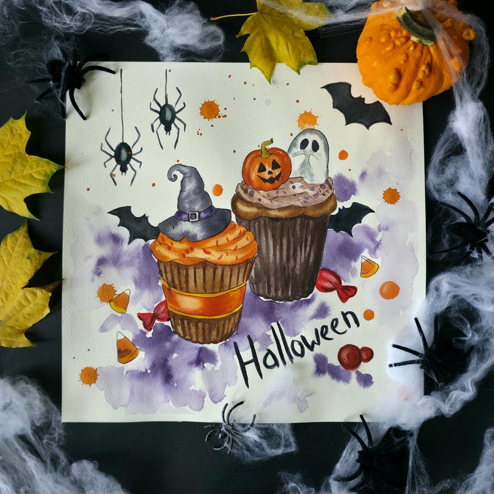 Акварельные кексики