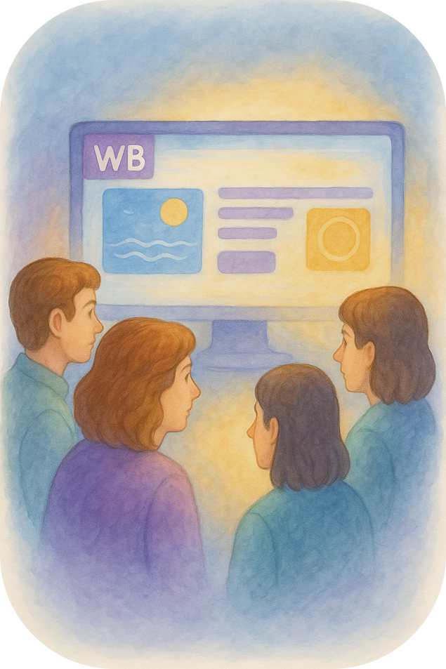 Команда смотрит на карточку WB