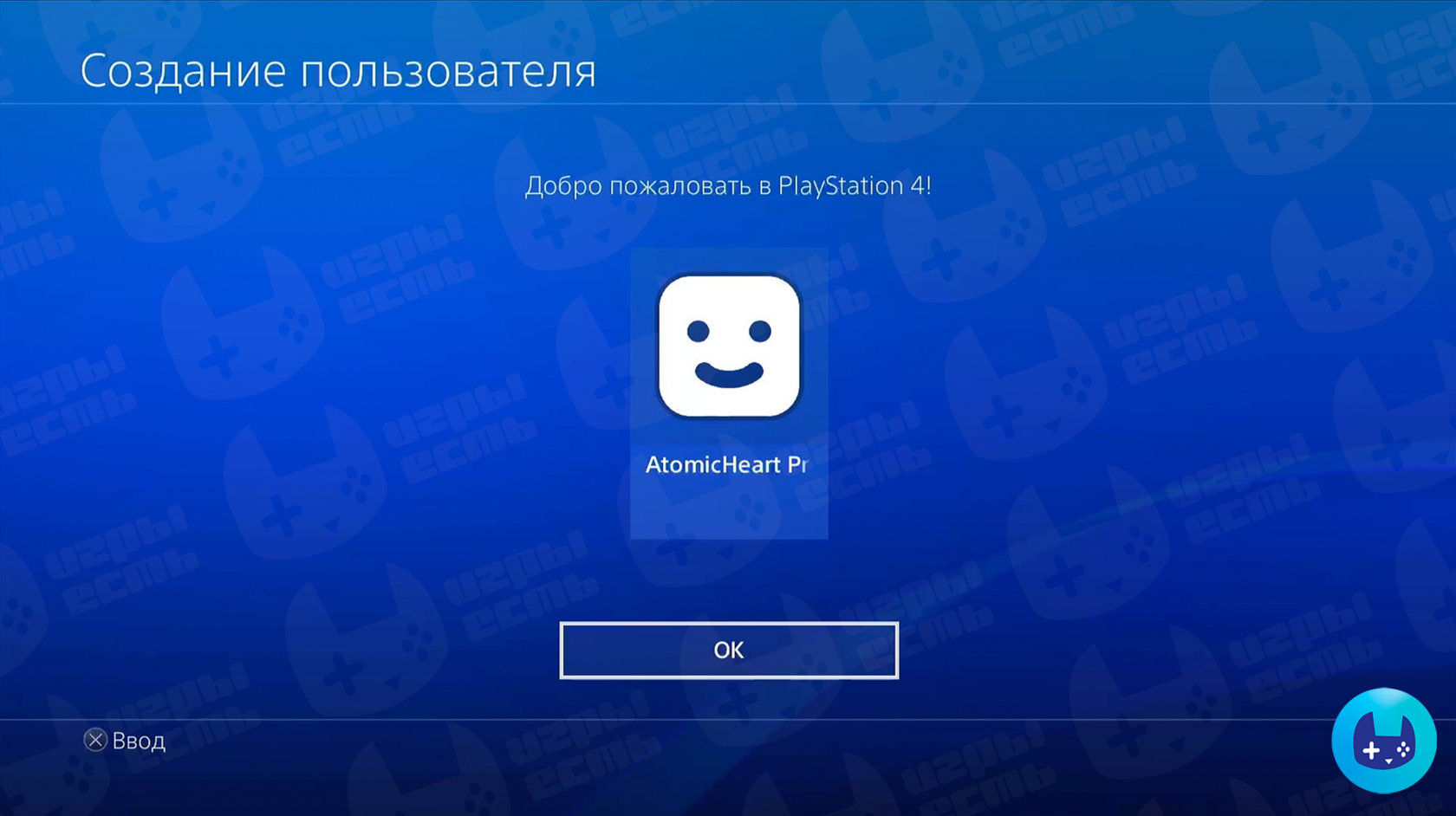 Шаг настройки PS4