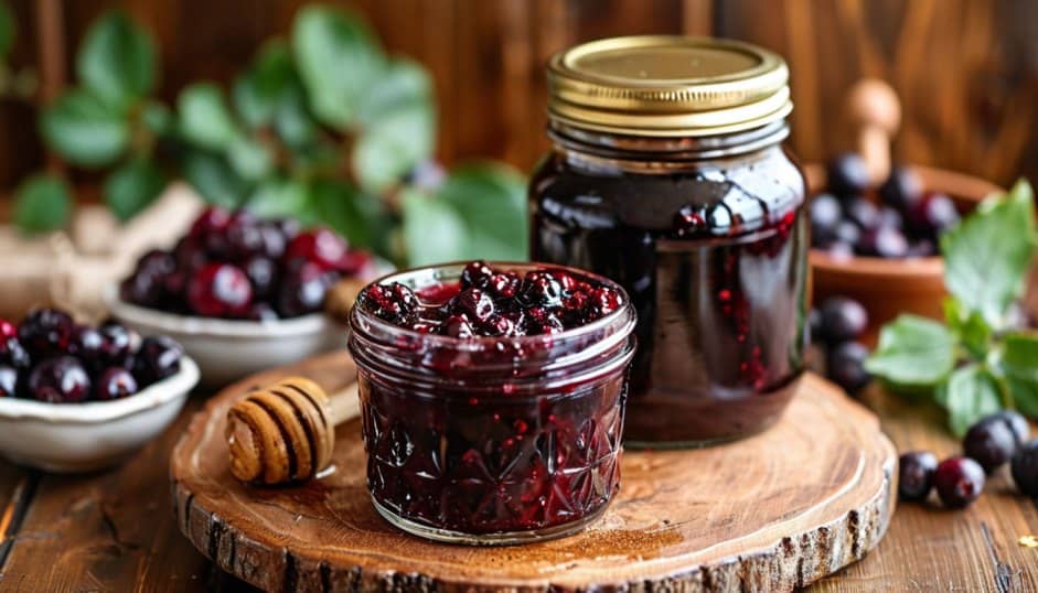 Варенье из черноплодной рябины с медом