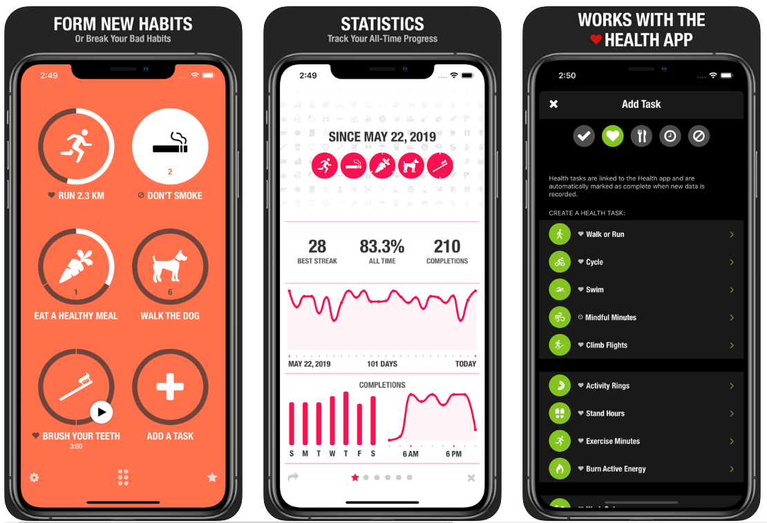 Streaks приложение. Трекер приложение. Habit Tracker приложение. Now приложение.