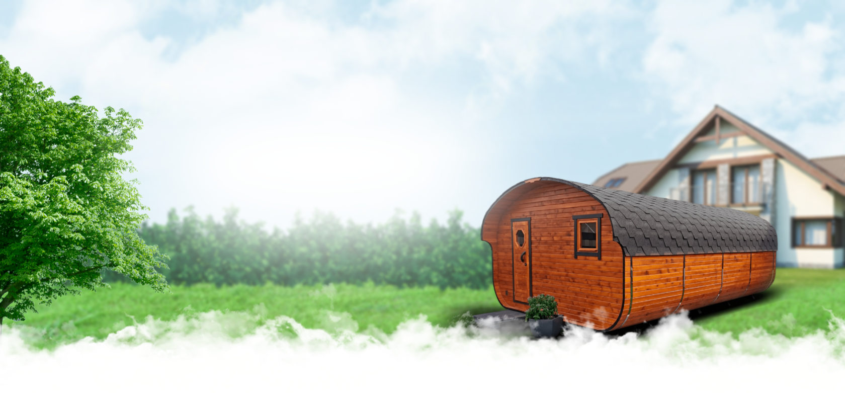 баня бочка аврора круглая под ключ