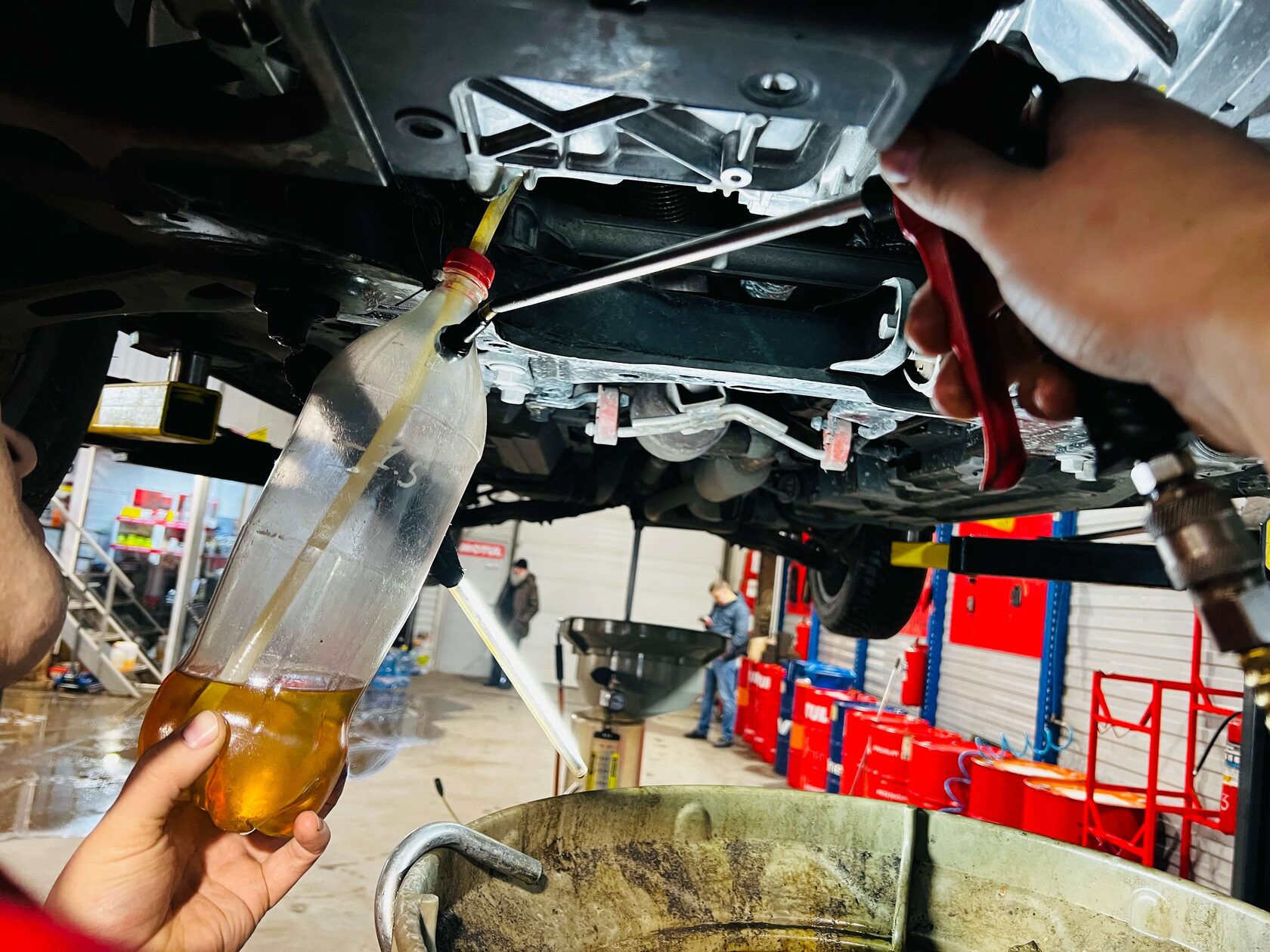 Заправка маслом переднего редуктора Haval