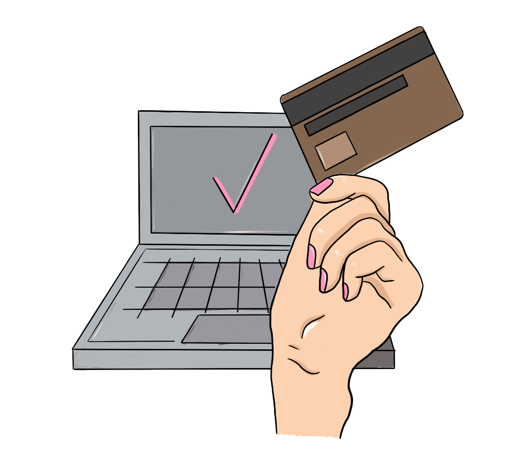 иллюстрация, онлайн оплата