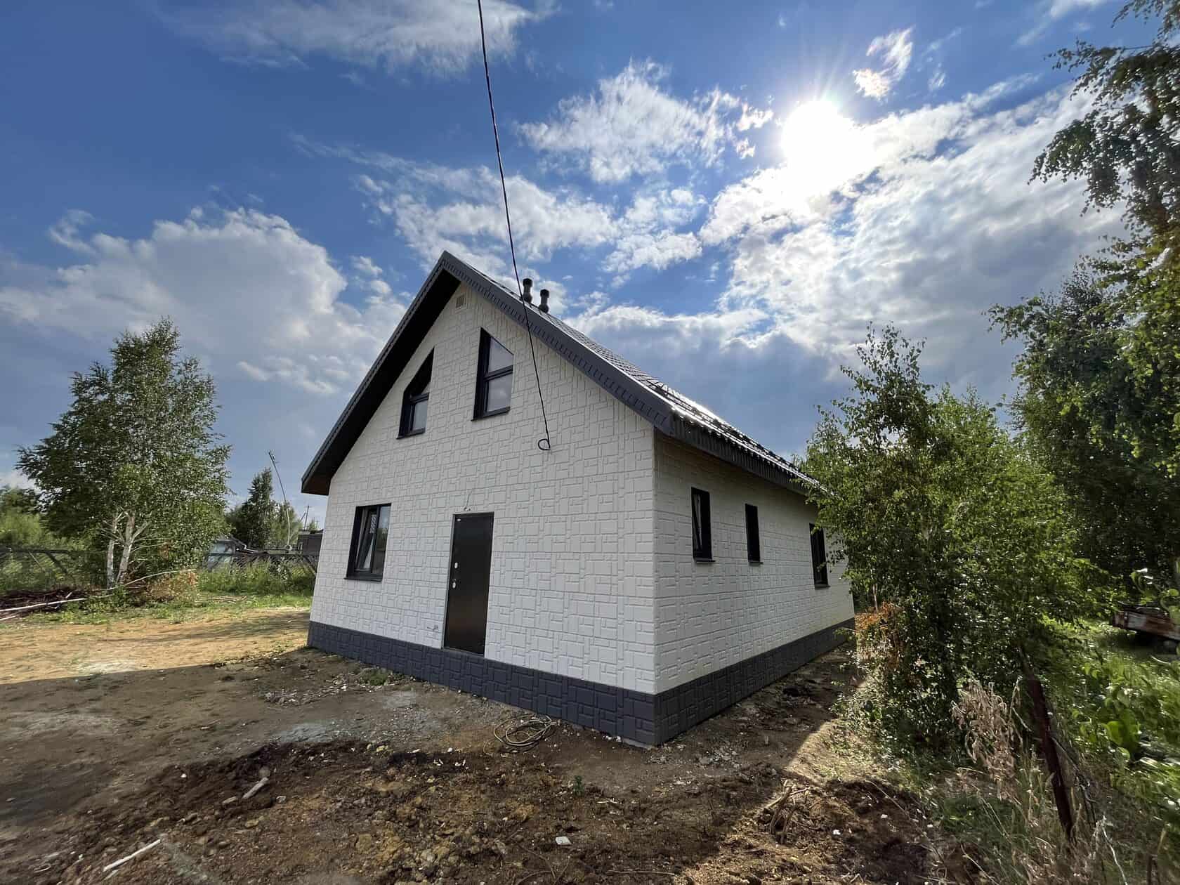 Дом из газобетона 140 кв.м. в поселке Круглое в 15 минутах от Челябинска 
