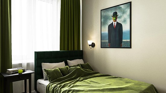 Отель Apple Dream, интерьер в стиле сюрреализма