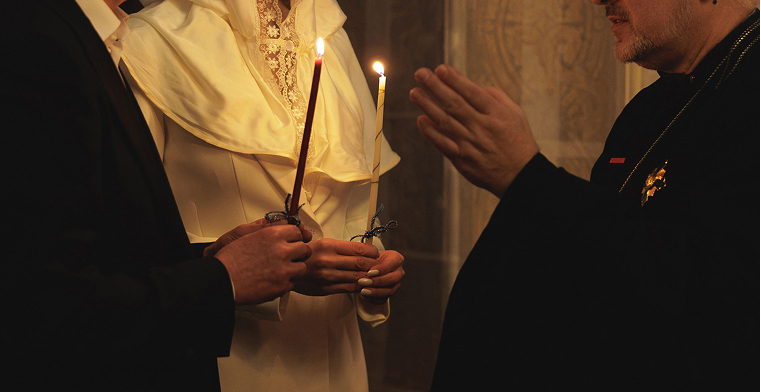 венчание в храме организованное командой MonDesin