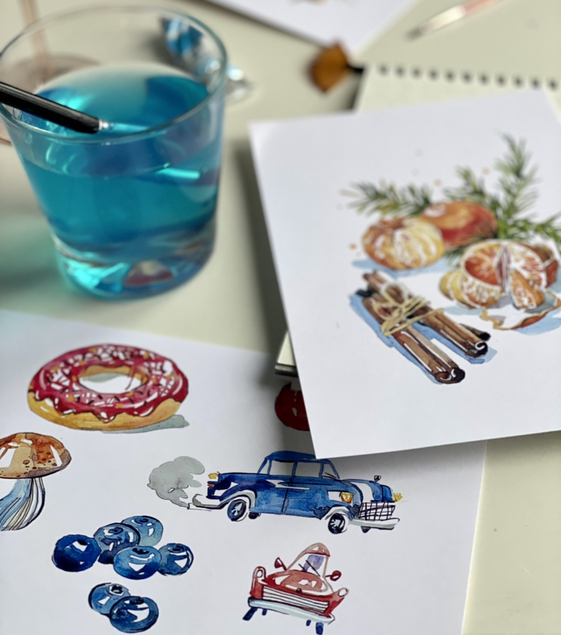 иллюстрации акварелью в Одессе