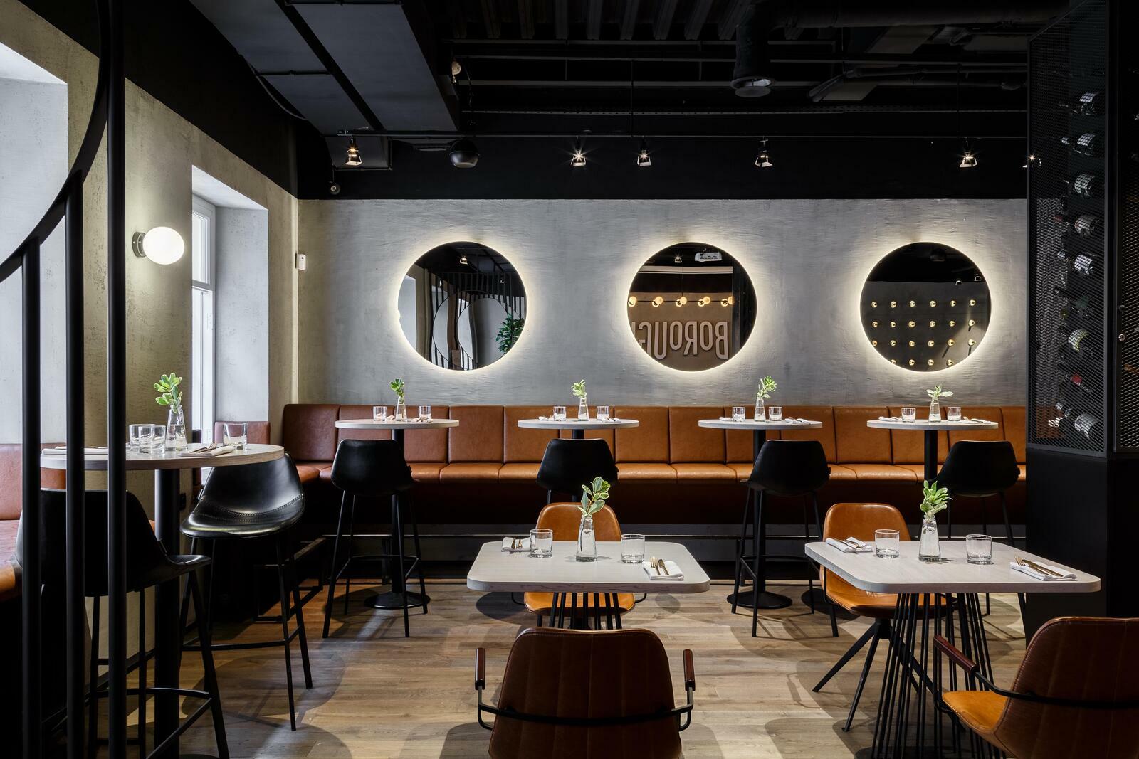 Фото интерьера Раклет-бар Borough, дизайнер интерьера ресторана Екатерина Фёдорова