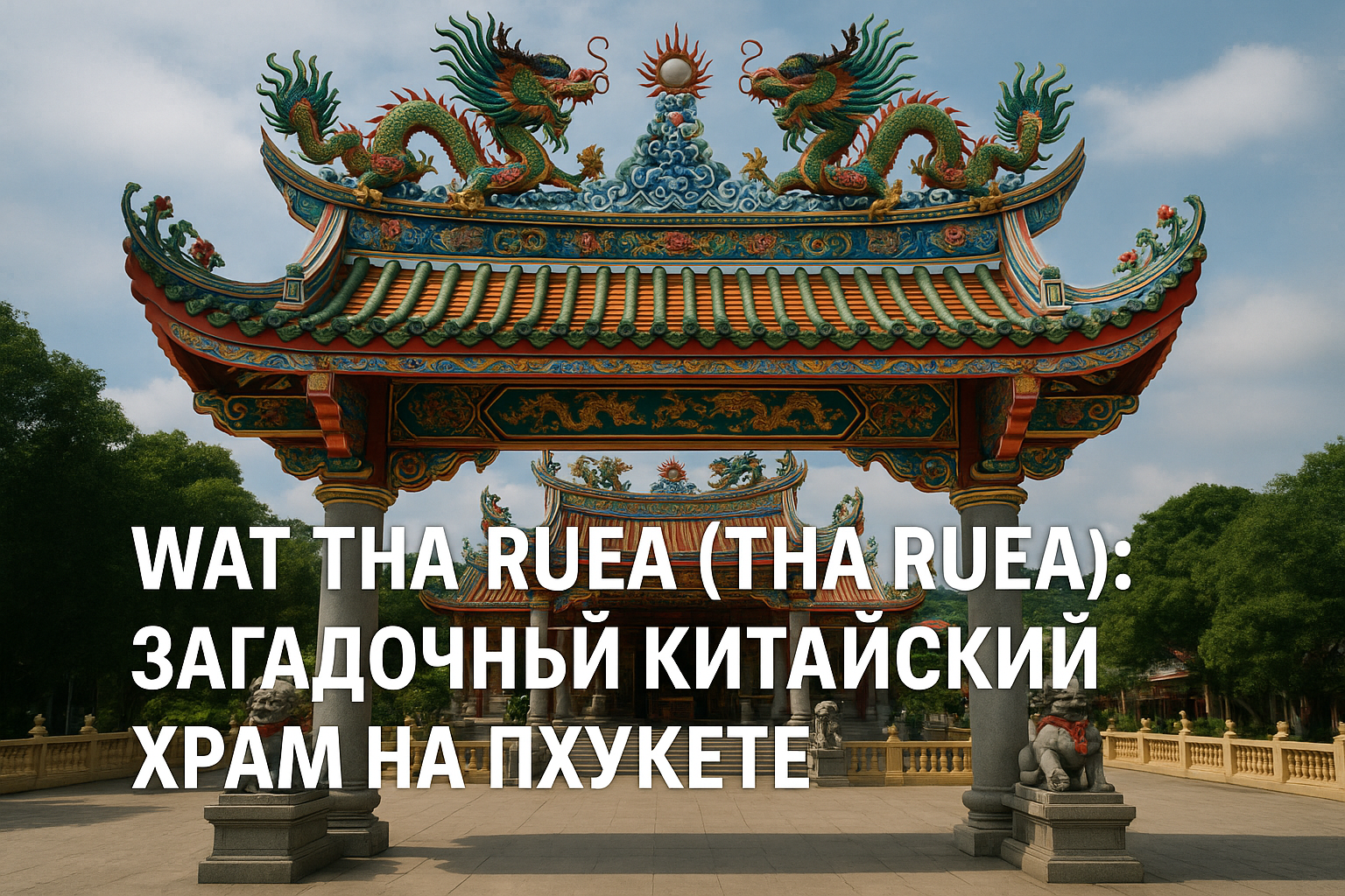 Представьте: вы стоите перед ярко раскрашенным храмом, где драконы извиваются по крышам, а внутри — статуи богов, охраняющих здоровье и удачу, под звуки молитв местных жителей. Wat Tha Ruea (или Tha Ruea Shrine) — один из самых загадочных и аутентичных ки