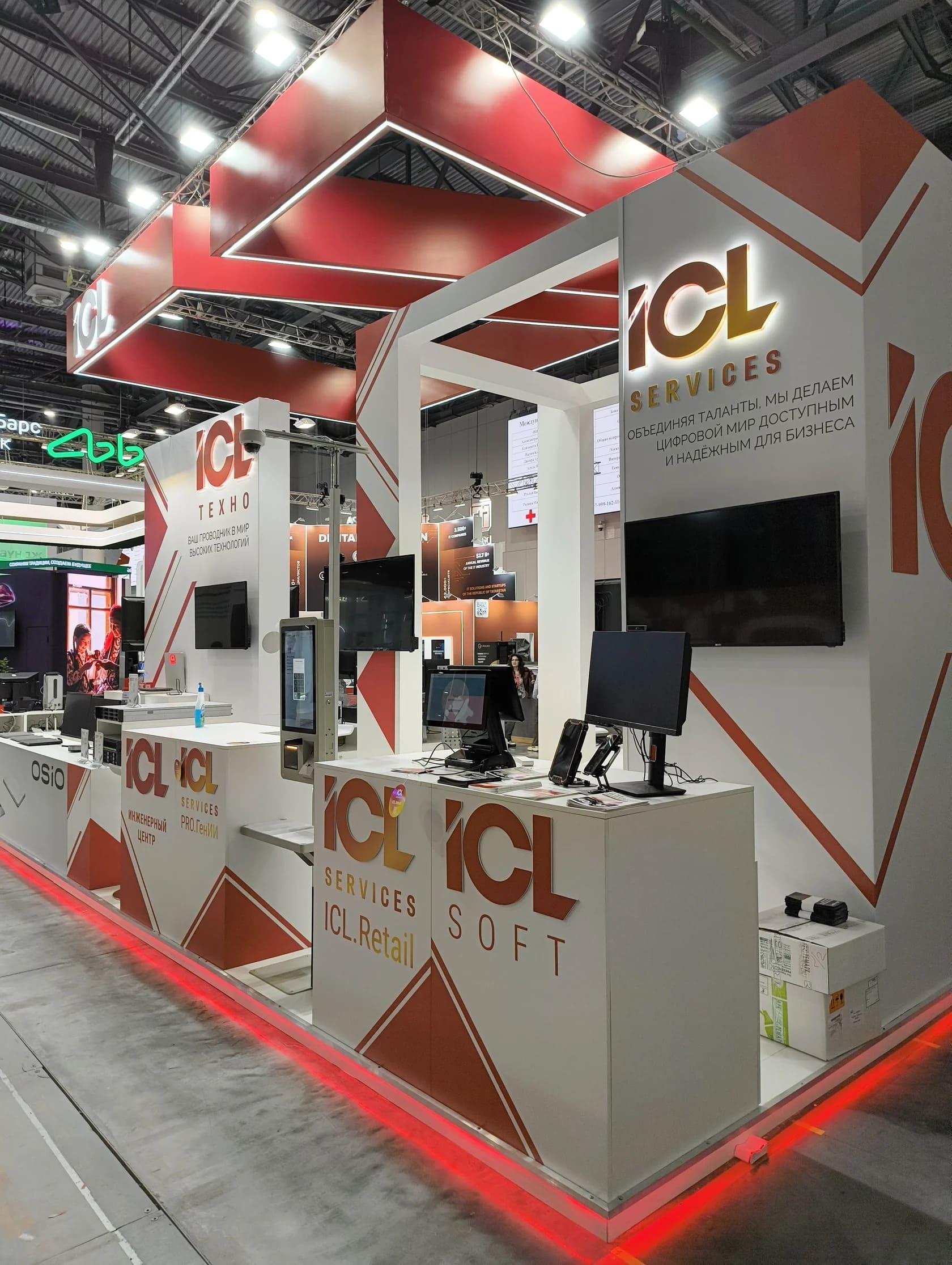 Индивидуальный выставочный стенд ICL Group