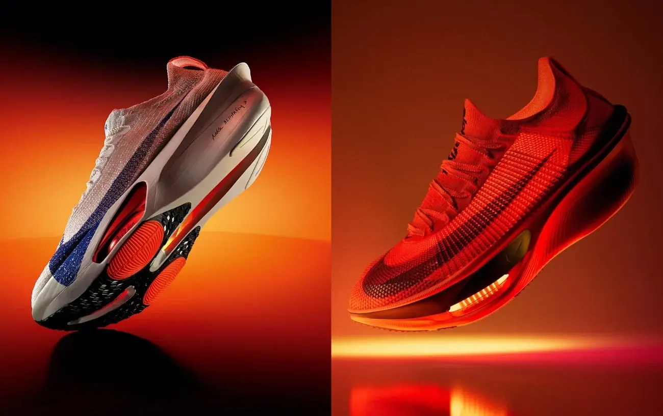 Сравнение геометрии Nike Alphafly 3 и Alphafly 4