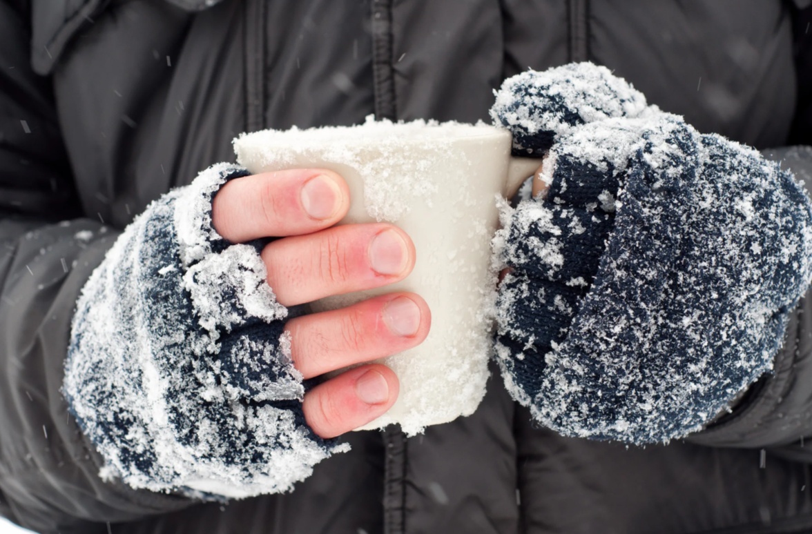 Холодно в 3 степени. Переохлаждение и обморожение. Руки зимой.