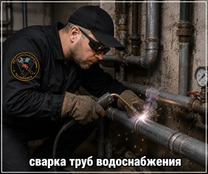 сварка труб водоснабжения, услуги сварщика