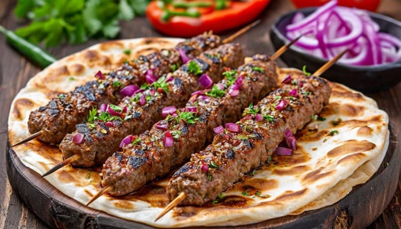 люля кебаб в духовке на шпажках