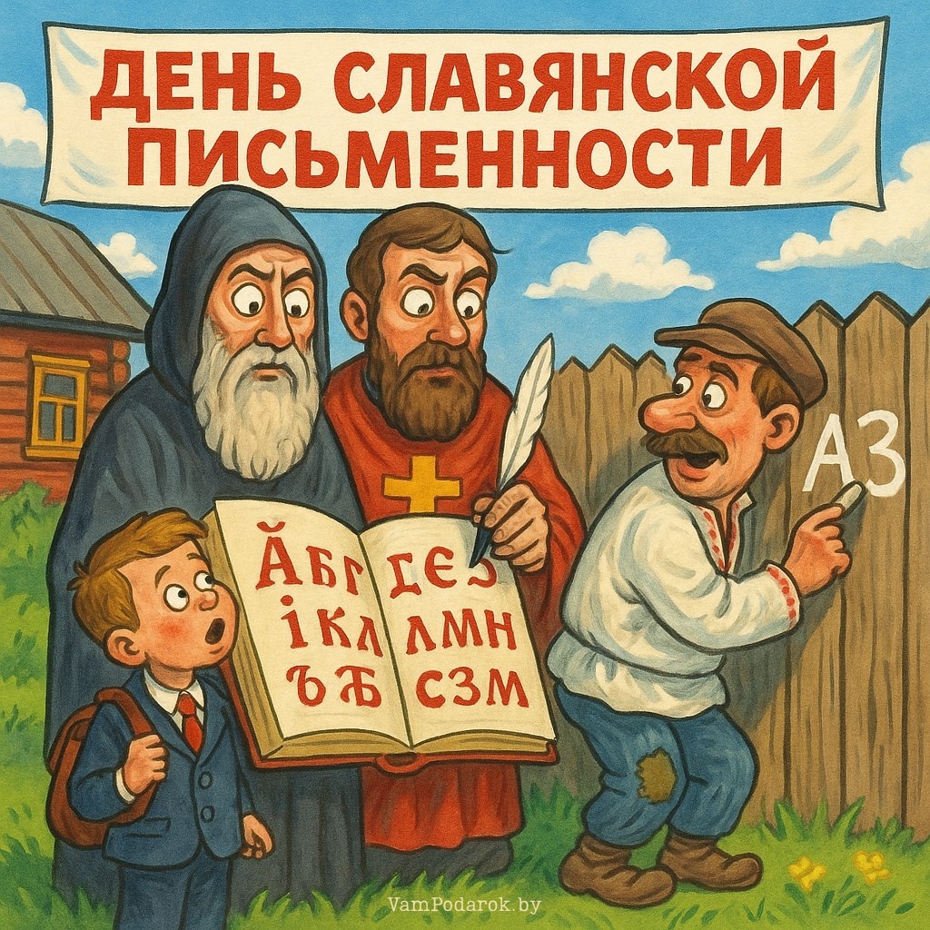 День славянской письменности - открытка