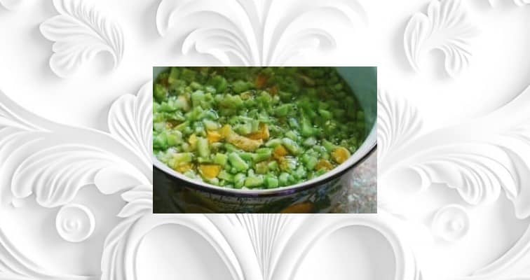 Приготовление варенья из огурцов с лимоном и апельсином: шаг 5