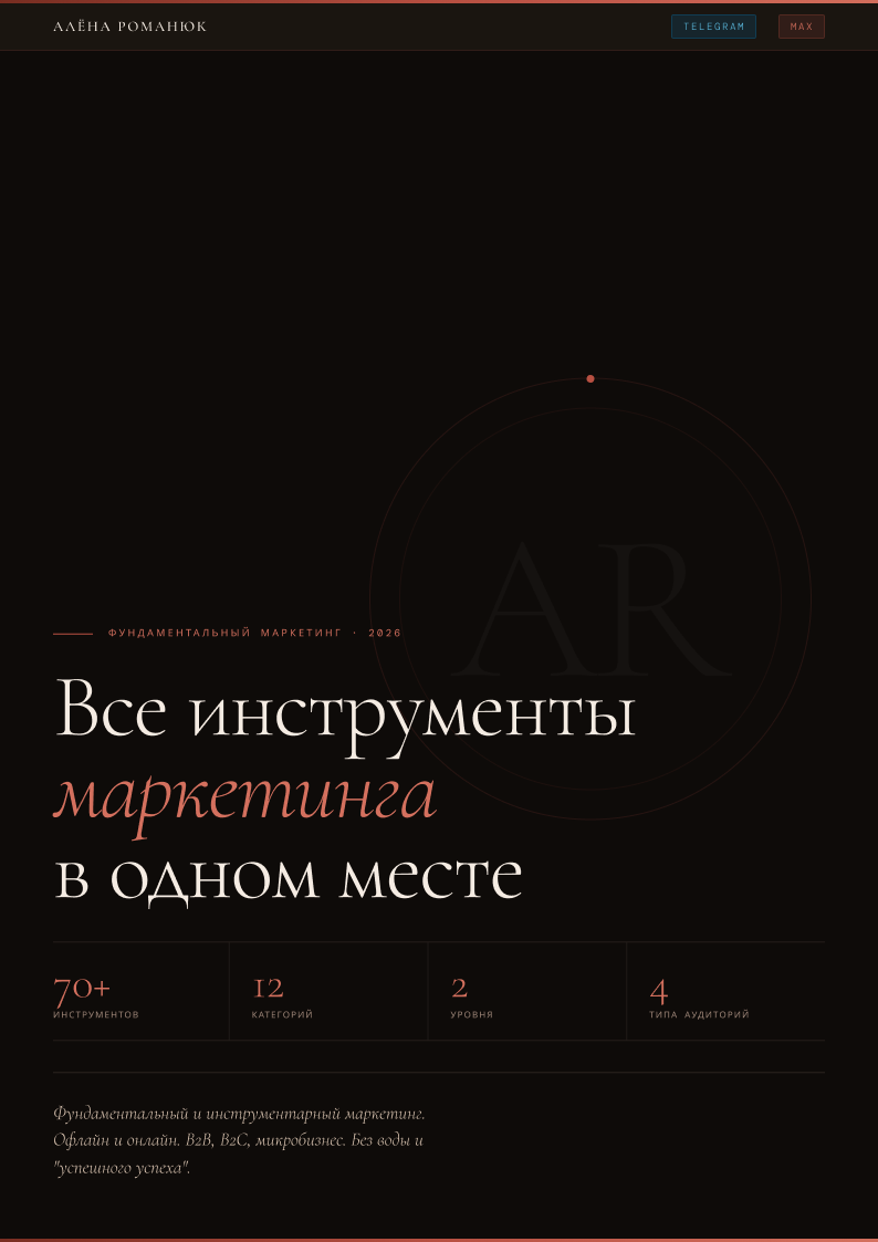 Инструменты маркетинга