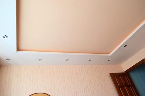 Двухуровневые натяжные потолки: фото в интерьере, виды, цвета, формы, дизайн, подсветка