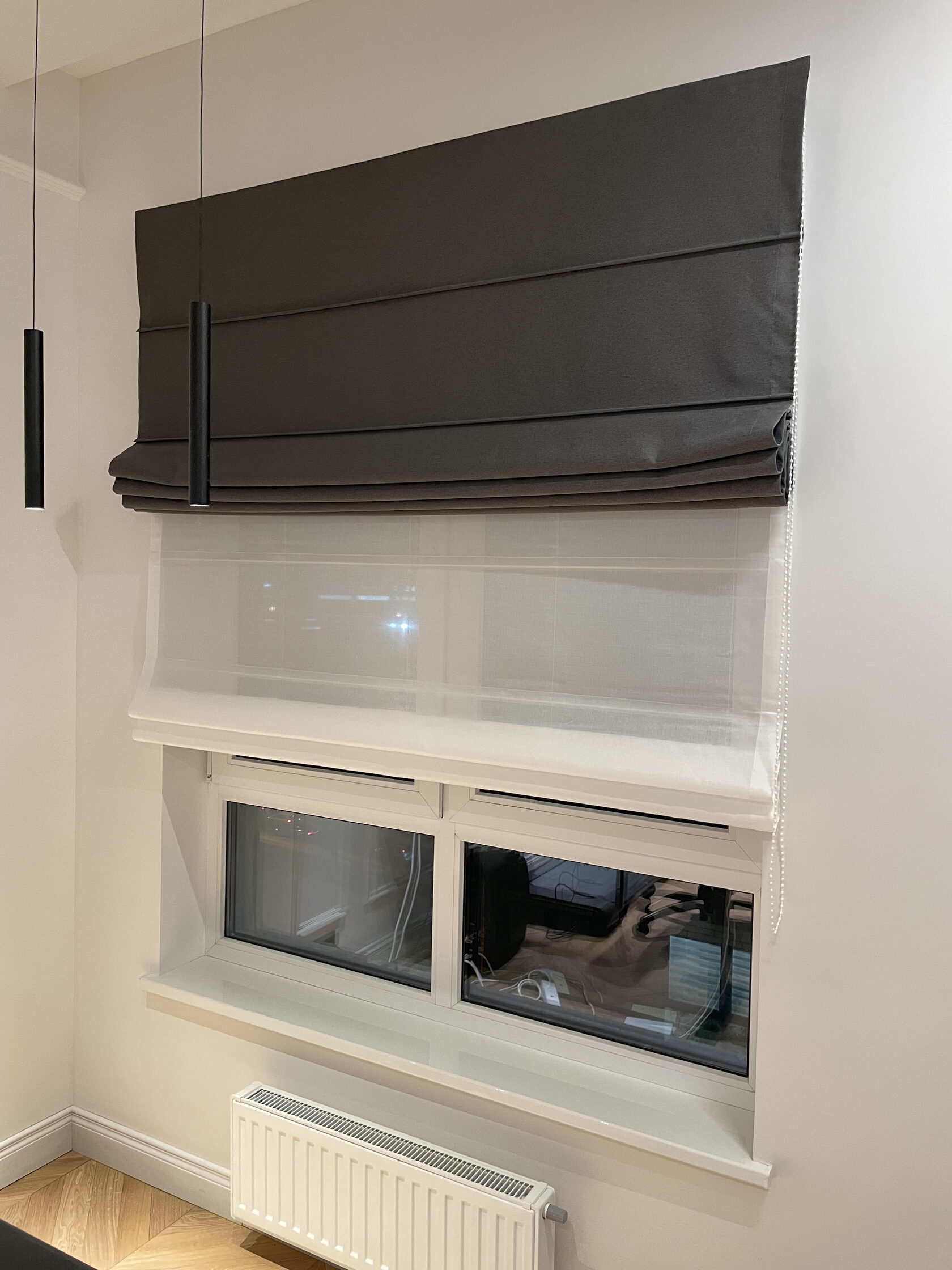 Австрийские шторы в интерьере, проект ASHTORY