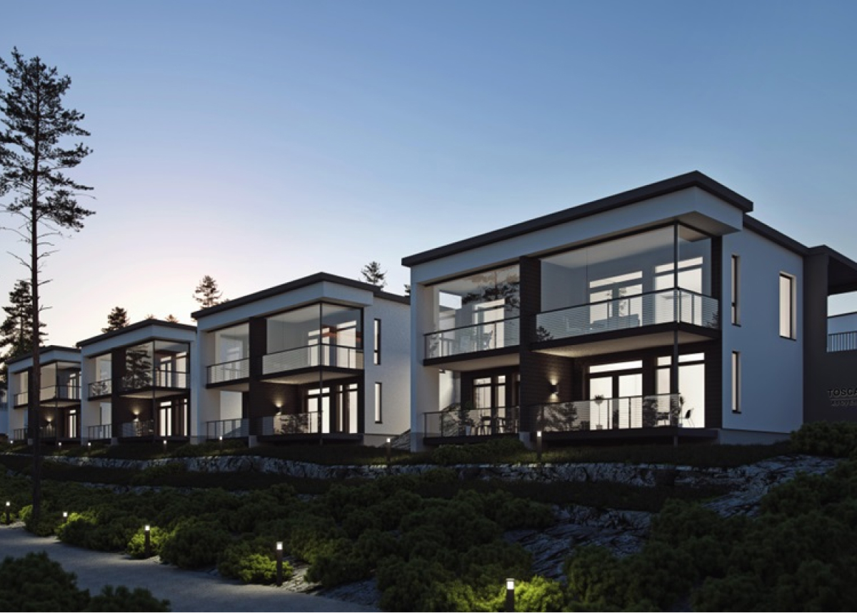 Проектирование комплекса таунхаусов в Эспоо