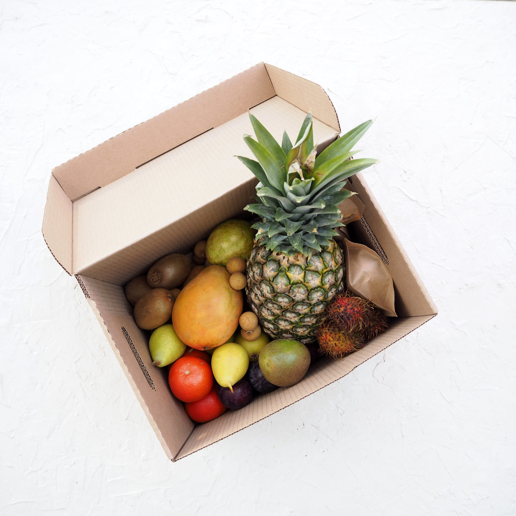 Коробка с фруктами своими руками
