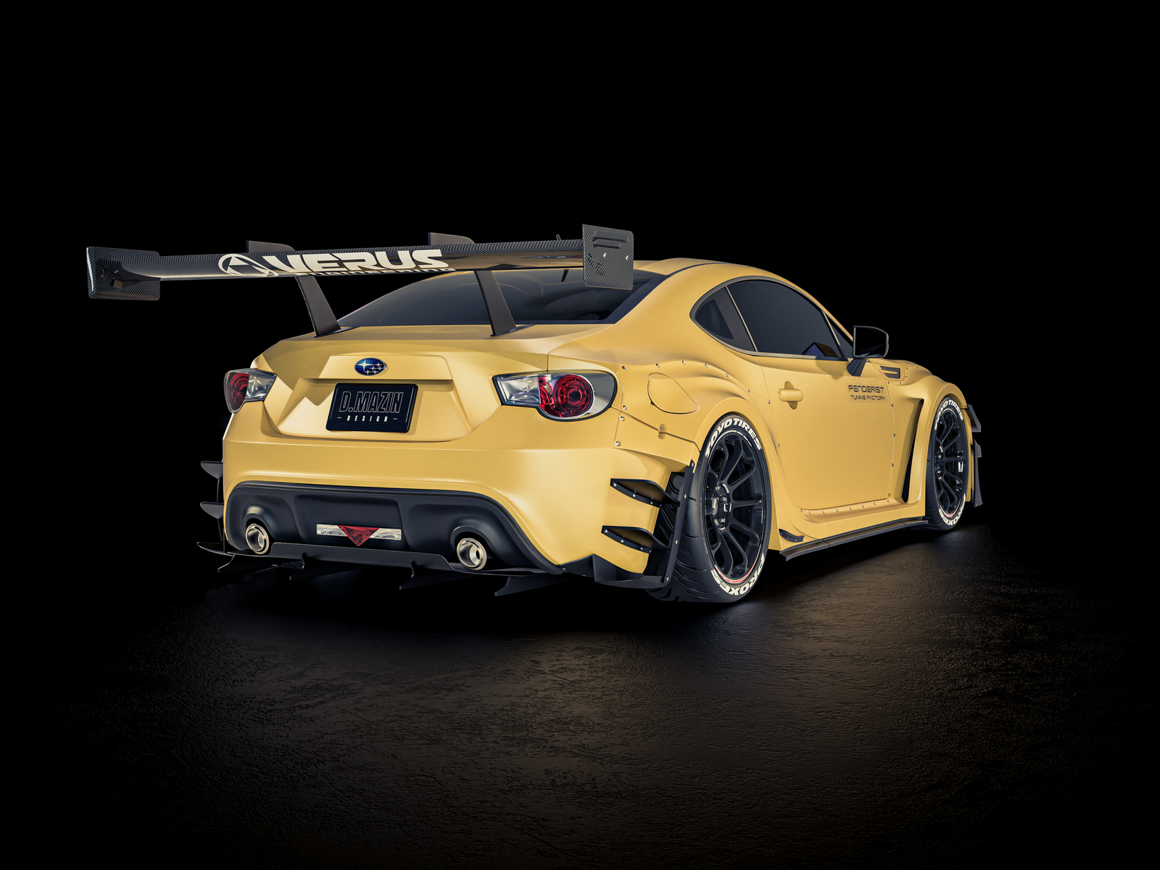 Full FENDERIST SPEC R kit / WIDE BODY KIT SUBARU BRZ 2011-2017