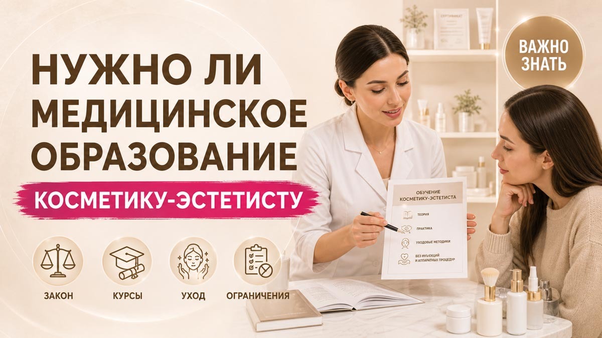 Нужно ли медицинское образование косметику-эстетисту