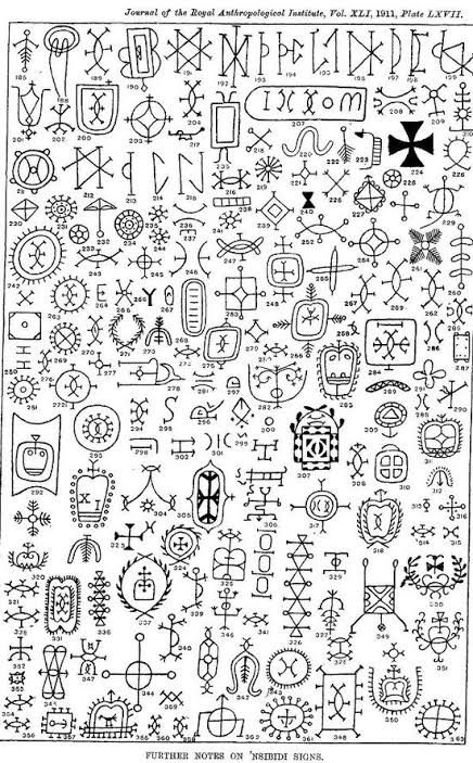 Nsibidi An Ancient System Of Writing Of The Igbo Tribe In Nigeria