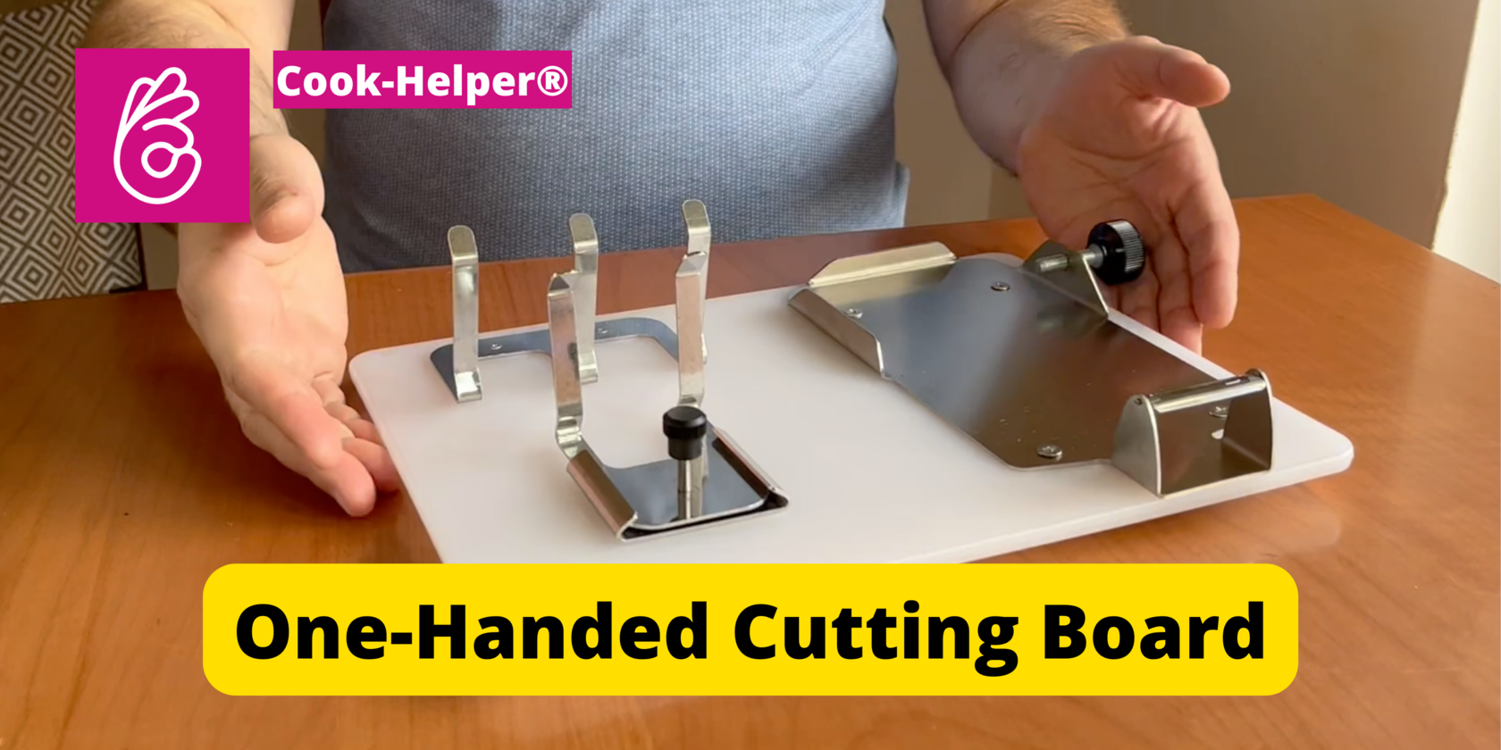 One Handed Cutting Board 'Cook-Helper' | Adaptive cooking tools for  disabilities | Adaptive Kitchen Equipment | Gadgets for Handicapped | For  Stroke
