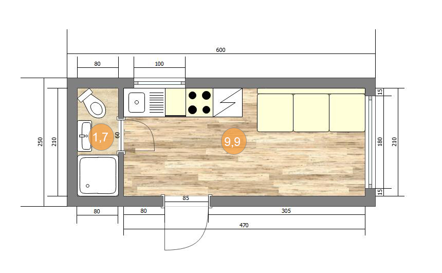 Жилой модуль в Соче экономичный