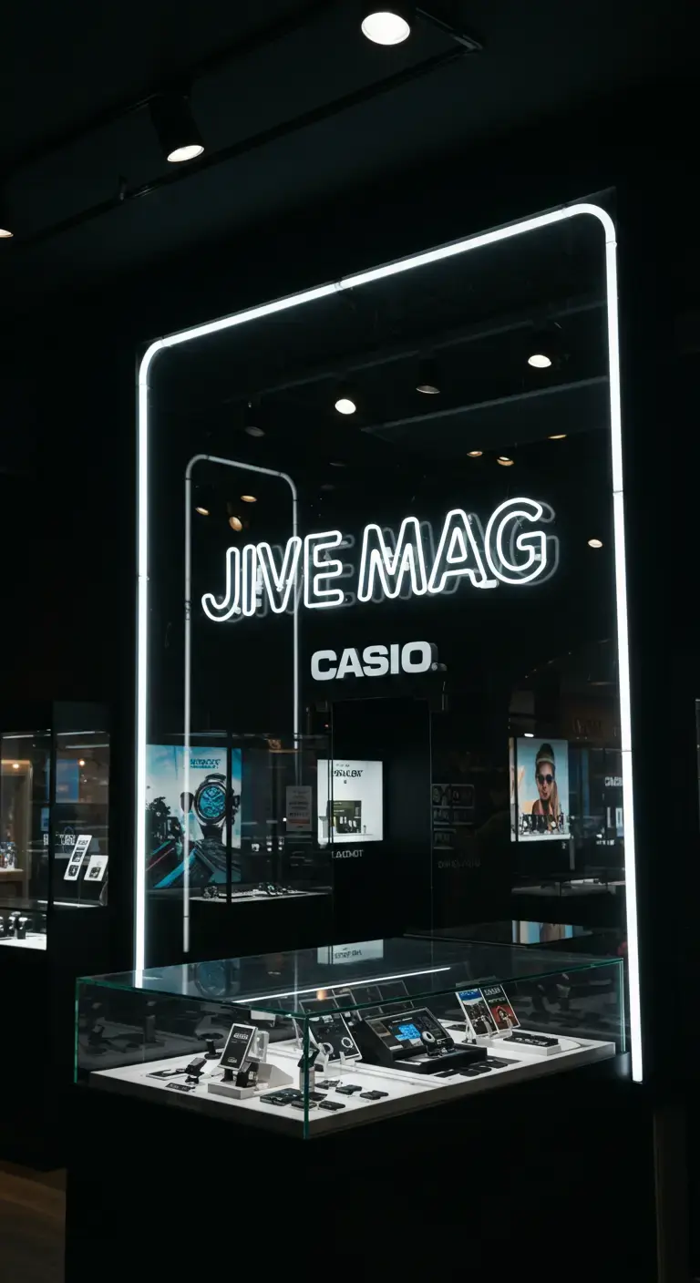 Jive Mag AI generated store as a background