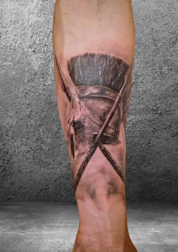 татуировка римский шлем, лучшие тату салоны Перми