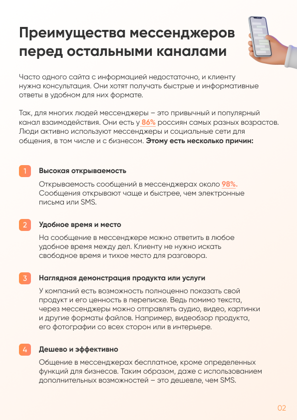 чек лист как продавать в мессенджерах