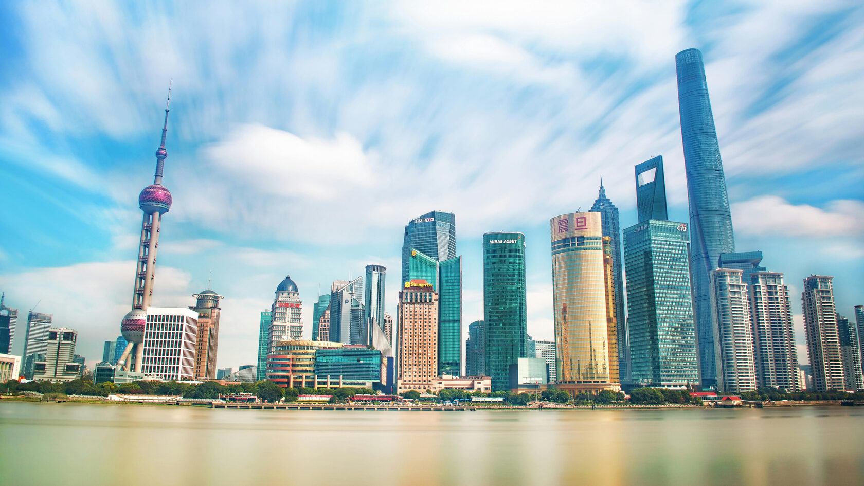 Набережная Вайтань. Шанхай. Китай.