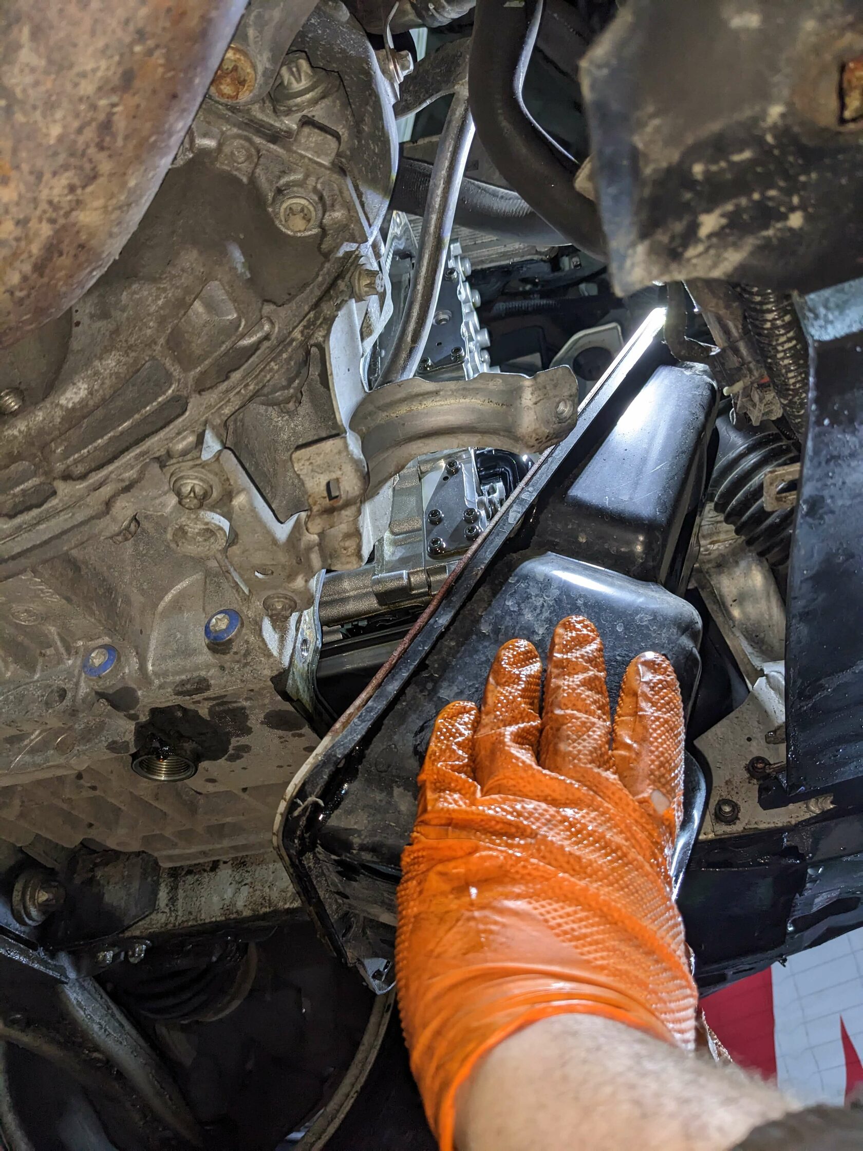 Снятие поддона Getrag 7G-DCT