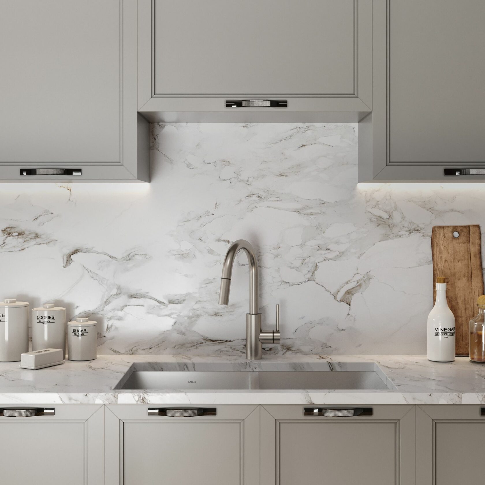 Кухонный смеситель Kraus KPF-2620SFS - изображение 8