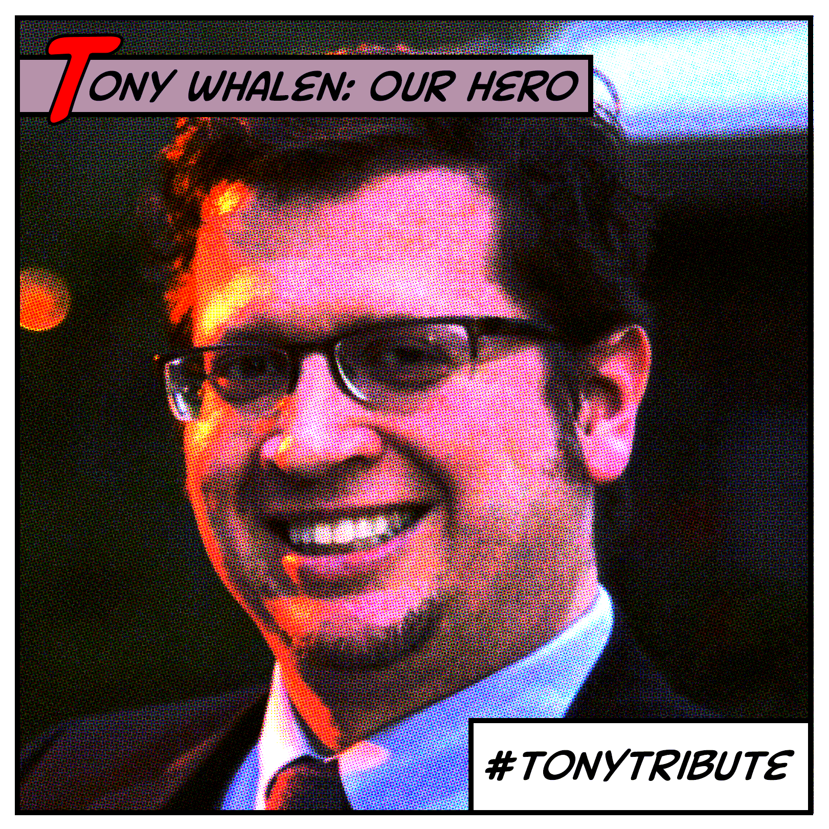 Tony Tribute comic book style