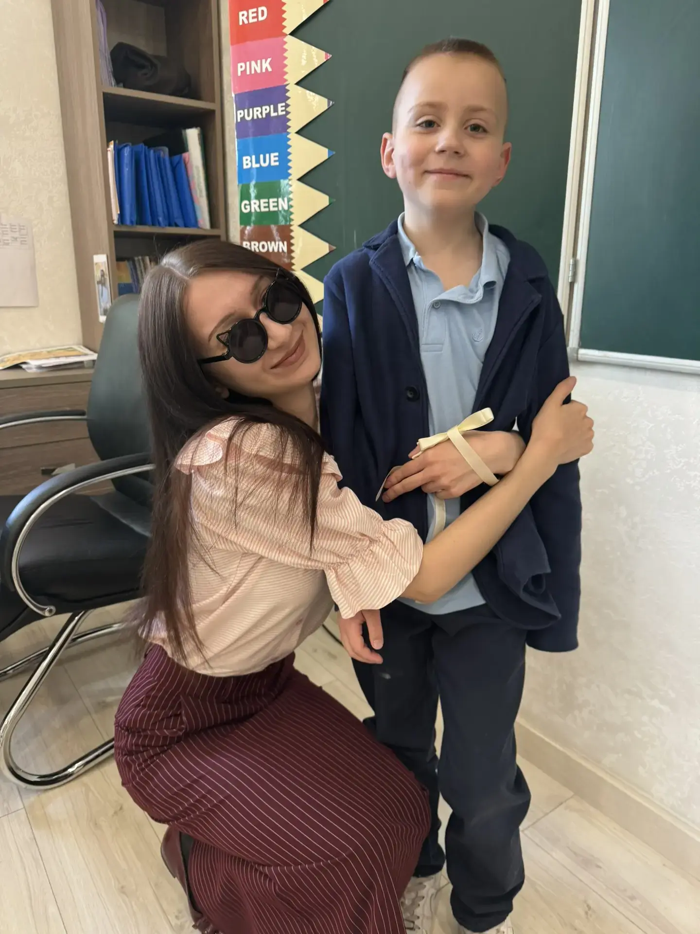 Шипова Елена Михайловна с учеником в классе