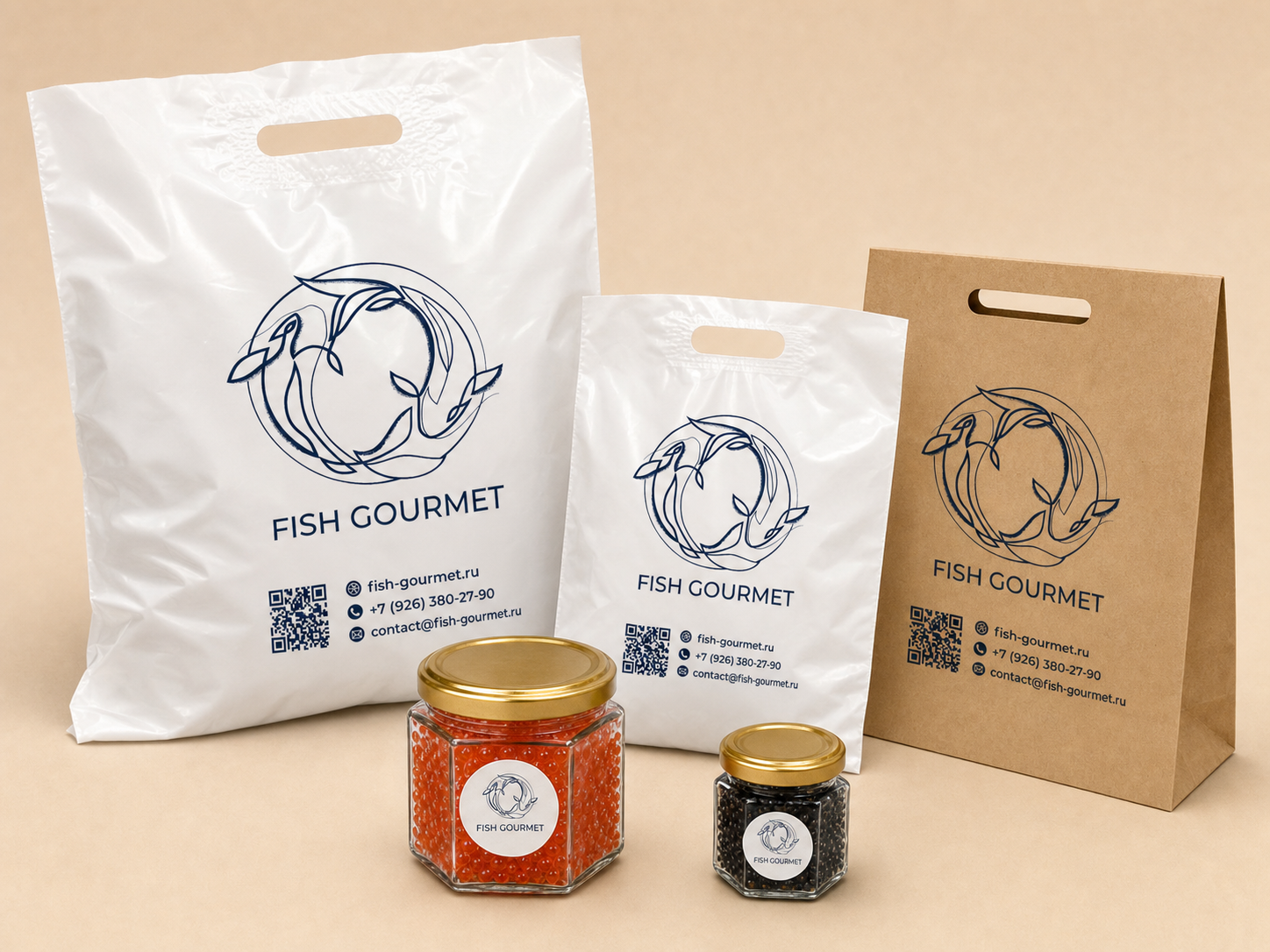 Брендированные пакеты Fish Gourmet
