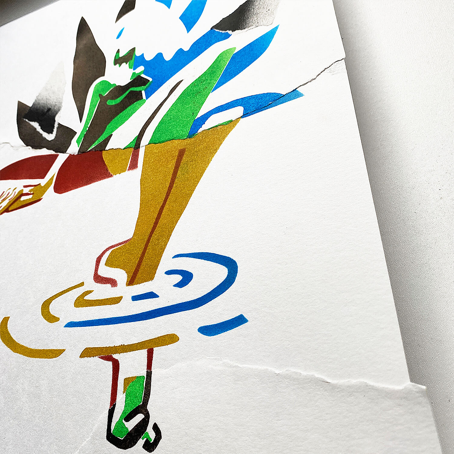 Тиражная графика в технике трафаретной печати. Автор Алексей Бархан.