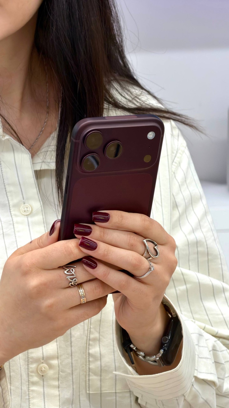 Блок камер iPhone 18 Pro, цвет Burgundy