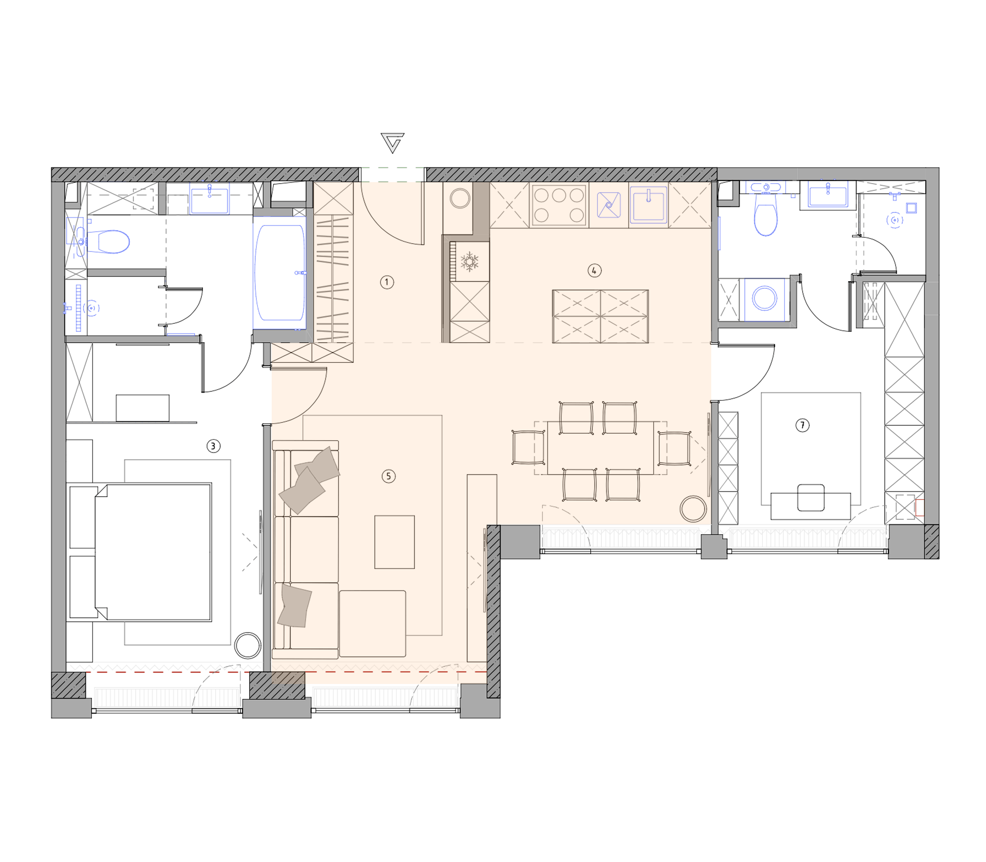планировка кухни гостиной в квартире