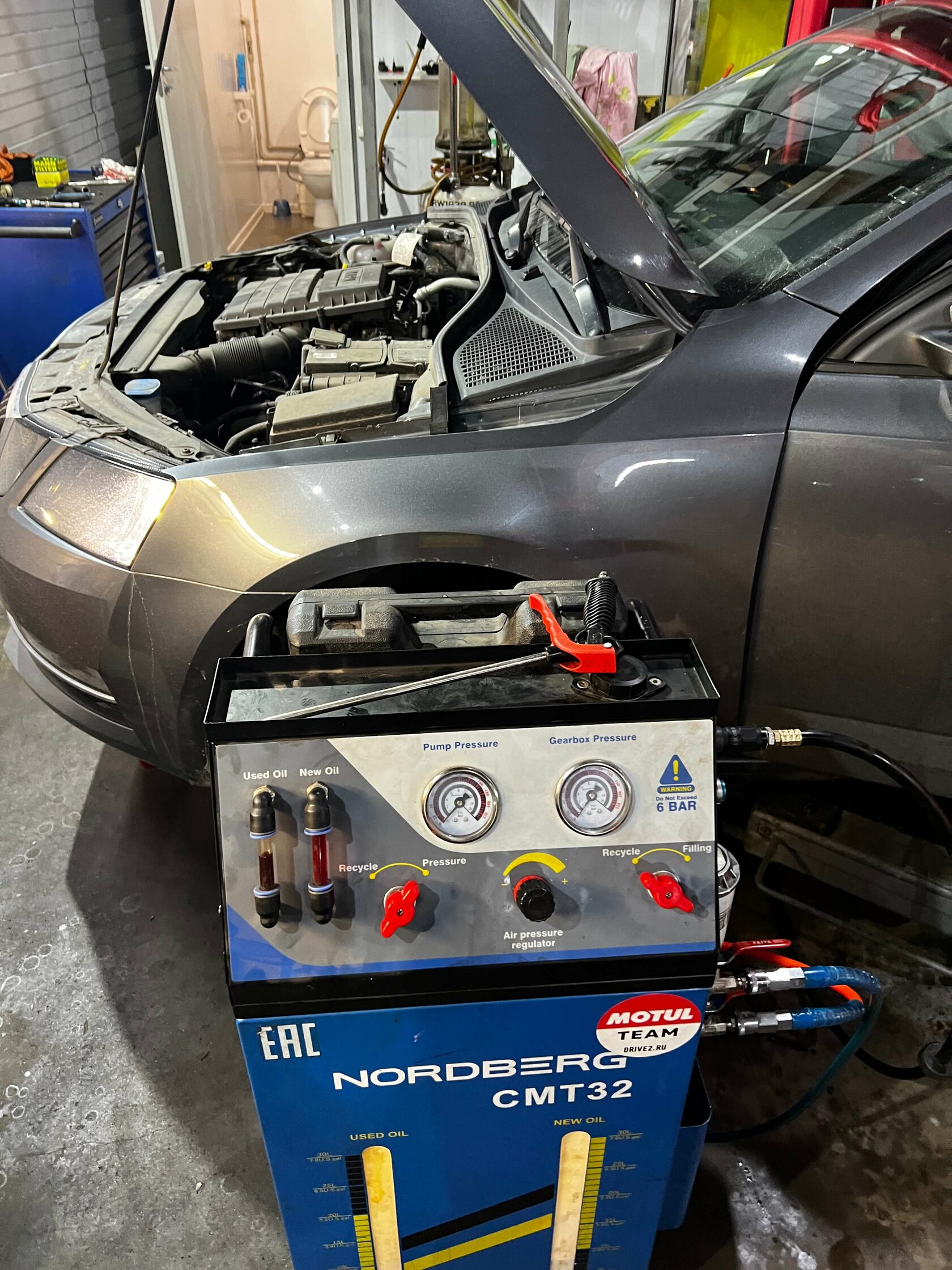 Подключение установки Motul Evo к Skoda