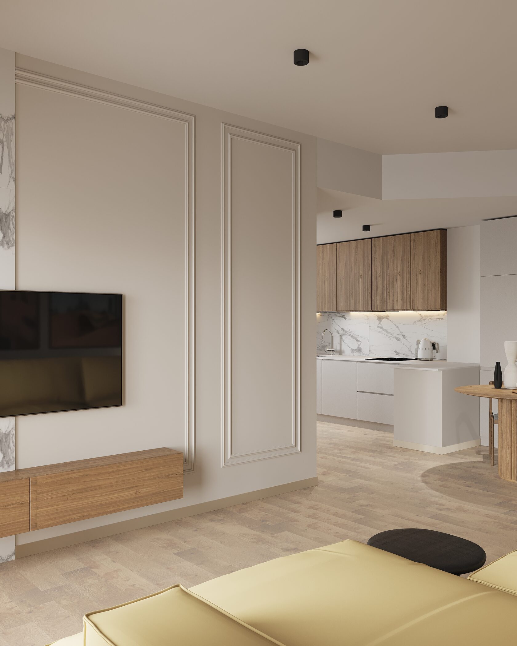 молдинги в интерьере