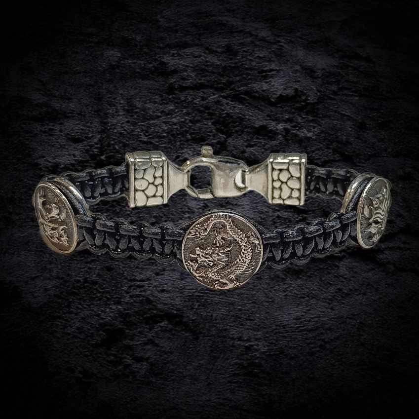 мужской браслет, серебряный браслет, браслет для мужчины.