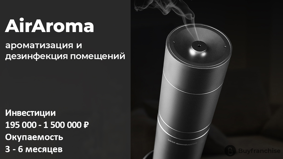 Франшиза AirAroma | Купить Франшизу.ру